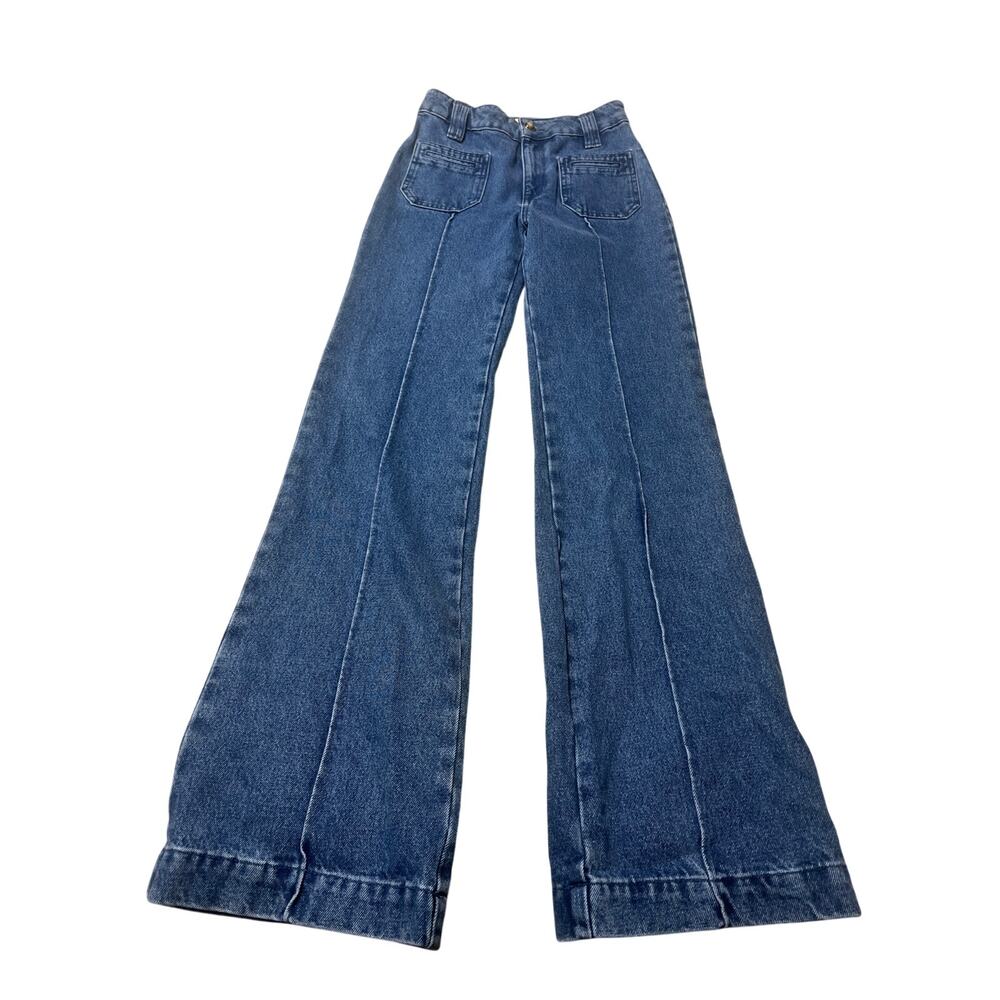 Sezane Wide Leg High Rise Jeans Size 2